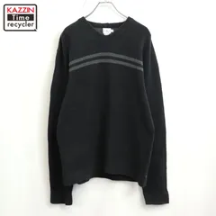 00s Calvin Klein Vネック コットン ニットセーター メンズ 表記Lサイズ