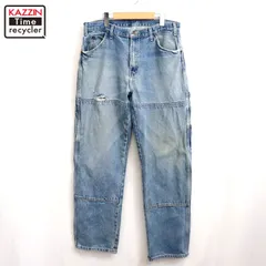 00s Dickies ダブルニー デニム ペインターパンツ メンズ 表記34×32サイズ