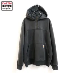 00s Carhartt ハーフジップ スウェット パーカー メンズ 表記Lサイズ