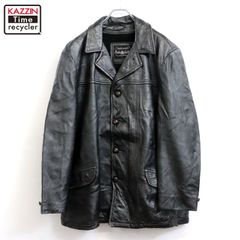 極上ワイド】70s ユーロビンテージ レザーカーコート ペイント
