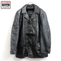 80s vintage ライナー付き カーコート レザージャケット メンズ XLサイズ相当 ビッグサイズ オーバーサイズ