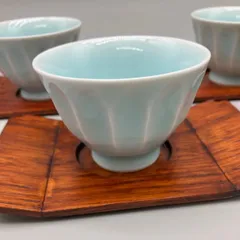 食器 　煎茶　 緑茶 　来客用　 ブルーの器