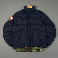 POLO RALPH LAUREN ポロラルフローレン デニム アンド サプライ ダックダウン ダウン ネイビー M 121704