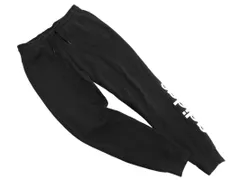 adidas アディダス 裏起毛 ロゴプリント ジョガー パンツ sizeL/黒 ◇■ レディース