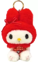 【中古】キーホルダー マイメロディ 赤チェック マスコットチェーン 「サンリオキャラクターズ」