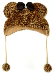 【中古】衣類 ミニーマウス(レオパード柄/ブラウン) ファンキャップ(帽子) 「ディズニー」 東京ディズニーリゾート限定