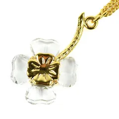 スワロフスキー ペンダント ネックレス ゴールド クローバー