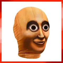 インパクト抜群！ イタリアンブレインロット トゥントゥントゥンサフール フェイスマスク 360度メッシュマスク パーティグッズ ジョークグッズ コスプレ ハロウィン 新品未使用品