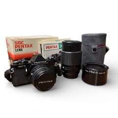 80's PENTAX MV1 フィルム一眼レフカメラ 50mm 135mm レンズセット