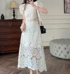 アイボリー レース セットアップ