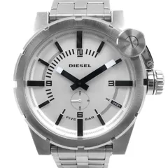 【DIESEL】ディーゼル DZ-4237 ステンレススチール シルバー クオーツ アナログ表示 メンズ シルバー文字盤 腕時計