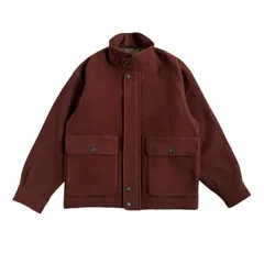 80's~ Burberry's / バーバリーズ ヴィンテージ スタンドカラー ウールブルゾン ブラウン ホース刺繍 Lサイズ 中綿入り 日本製