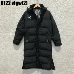 プーマ ダウンジャケット ロング丈 ブラック レディース S