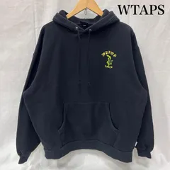 ダブルタップス ヘビプリント 長袖プルオーバーパーカー SNAKE ブラック 裏起毛 メンズ 5 ISItems【USED】【古着】【中古】50151374