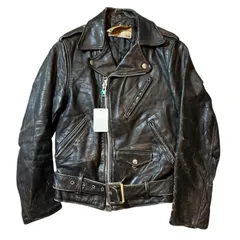70s Schott riders leather jacket double / 70年代 ショット ライダース レザージャケット ダブル【E504】