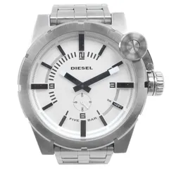 【DIESEL】ディーゼル DZ-4237 ステンレススチール シルバー クオーツ アナログ表示 メンズ シルバー文字盤 腕時計