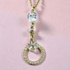 スワロフスキー SWAROVSKI ネックレス ペンダント アクセサリー クリスタル ゴールド
