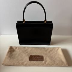 傳濱野 牛革製フォーマルハンドバッグ ブラック - メルカリ
