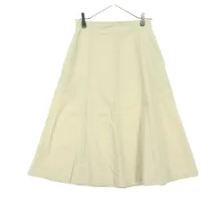 BEAUTY＆YOUTH ビューティーアンドユース 日本製 ミディ丈 コットン フレアスカート M ベージュ UNITED ARROWS レディース 古着