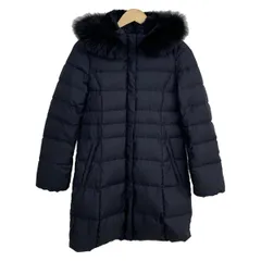 INDIVI(インディビ) ダウンコート サイズ05 XS レディース美品  - ダークネイビー×黒 長袖/フォックス/冬