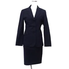 ポールスミスウィメン Paul Smith WOMEN 国内正規品 スカートスーツ テーラードジャケット ＆ タイトスカート 無地 ウール 38 ネイビー 紺 /FT1