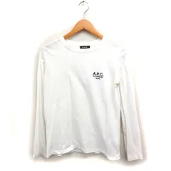 アーペーセー A.P.C. ロングスリーブ Tシャツ ロンT ロゴ刺繍 コットン 綿 S ホワイト 白 /FT16のサムネイル