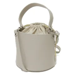 ANDREA CARDONE アンドレア カルドネ バッグ グレージュ系 | 2WAY バケツ型 ハンドバッグ / ショルダーバッグ | 肩掛け クロスボディ 巾着 牛革 | イタリア製 ブランド カバン【レディース】【中古】