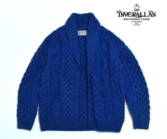 【訳あり品】新品 インバーアラン ショールカラー ニット カーディガン