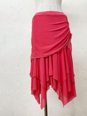 Mサイズ】新品 JOAN社交ダンス 水玉バルーンスリーブトップスs003