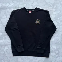 コンバース CONVERSE スウェット トレーナー L 黒 カラフル刺繍ロゴ