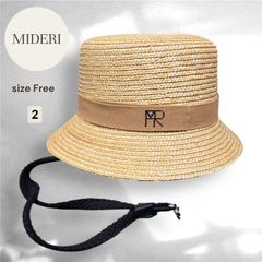 美品 foxey ストローハット 麦わら帽子 イタリア製 春夏 ベージュ