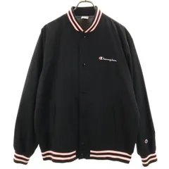 Champion チャンピオン スタジャン XL ブラック 裏トリコット メンズ 古着