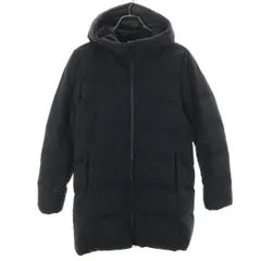 UNIQLO ユニクロ シームレス ダウンコート S ブラック レディース 古着