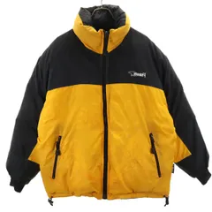 Bear ベアー リバーシブル ダウンジャケット S イエロー メンズ 古着