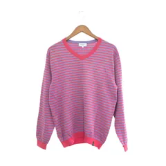 LANVIN ランバン Vネックボーダーニット サイズ:38     ピンク/パープル メンズ / 243001004477のサムネイル