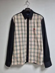 バーバリー ブルーレーベル カメ ノヴァチェック シャツ L(100)