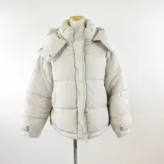 グレイル GRL 中綿ジャケット 長袖 フーディー 2way オフホワイト 白 F *T23