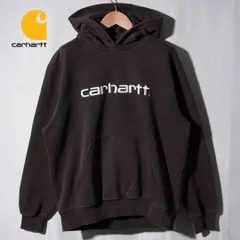 カーハート Carhartt WIP パーカー M ブラウン 00s ロゴ刺繍 ORIGINAL FIT オリジナルフィット ストリート Y2K ワーク テック ヘビーウエイト 古着 J112