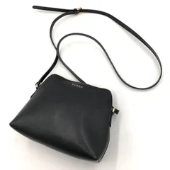 FURLA フルラ ショルダーバッグ ミニ ポシェット レザー 黒 斜め掛け 本革