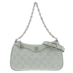 GUCCI グッチ オフィディア スモール ショルダーバッグ 784753 レディース GGキャンバス グリーン シルバー金具 中古