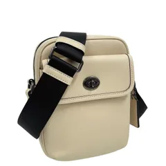 コーチ バッグ メンズ COACH ショルダーバッグ レザー ターンロック クロスボディ バッグ CAJ31 QB/IY アイボリー