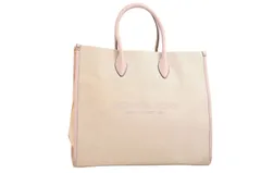 Michael Kors マイケルコース ヴィンテージ レザー キャンバス 2Way ハンドトートバッグ ベージュ 5524N