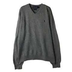 古着 ラルフローレン Ralph Lauren POLO GOLF ポロゴルフ Vネック コットンニットセーター メンズL相当/eaa608353