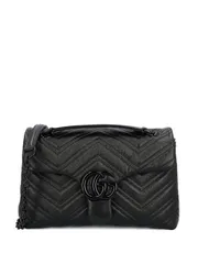 グッチ GGマーモント レザー ショルダーバッグ 送料無料