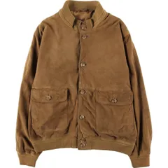 古着 バルスタージャケット スエードレザーブルゾン メンズL相当/eaa609595