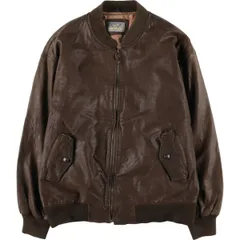 古着 PORTOBELLO'S 中綿入り レザーブルゾン イタリア製 メンズXL相当 ヴィンテージ/eaa459104