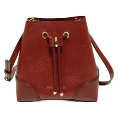 MICHAEL KORS(マイケルコース) ショルダーバッグ - ダークブラウン 巾着型/斜めがけ レザー