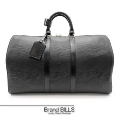 未使用品 LOUIS VUITTON ルイ・ヴィトン キーポル45 ボストンバッグ 旅行バッグ M42972 エピレザー ノワール ユニセックス