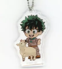 【中古】キーホルダー 緑谷出久 「TVアニメ 僕のヒーローアカデミア×東武動物公園2025 トレーディング ちびキャラ 動物とのふれあいver. アクリルキーホルダー」