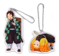 【中古】キーホルダー・マスコット(キャラクター) 炭治郎＆善逸 なんでそんなに恥をさらすんだ? アクリルチャームセット 「鬼滅の刃×ufotable cafe 第3期」